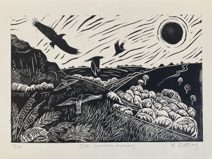 One summer morning Lino print - Image 4