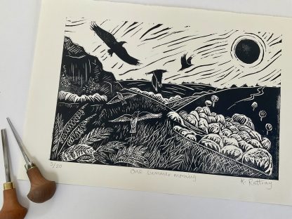 One summer morning Lino print - Image 2
