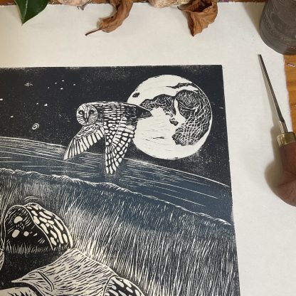The Nine Maidens lino print - Image 8