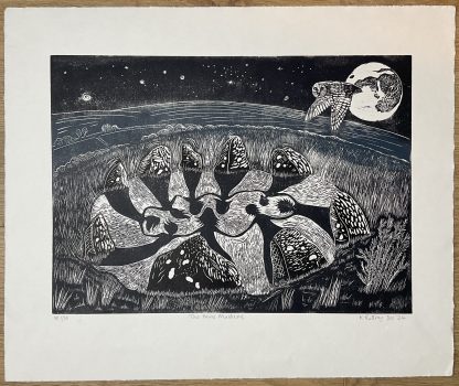 The Nine Maidens lino print - Image 2