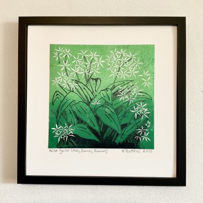 Wild garlic Lino cut print - Image 3