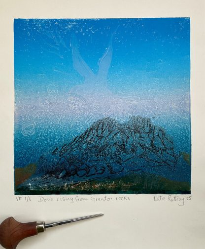 Dove rising from Greator rocks - Image 2