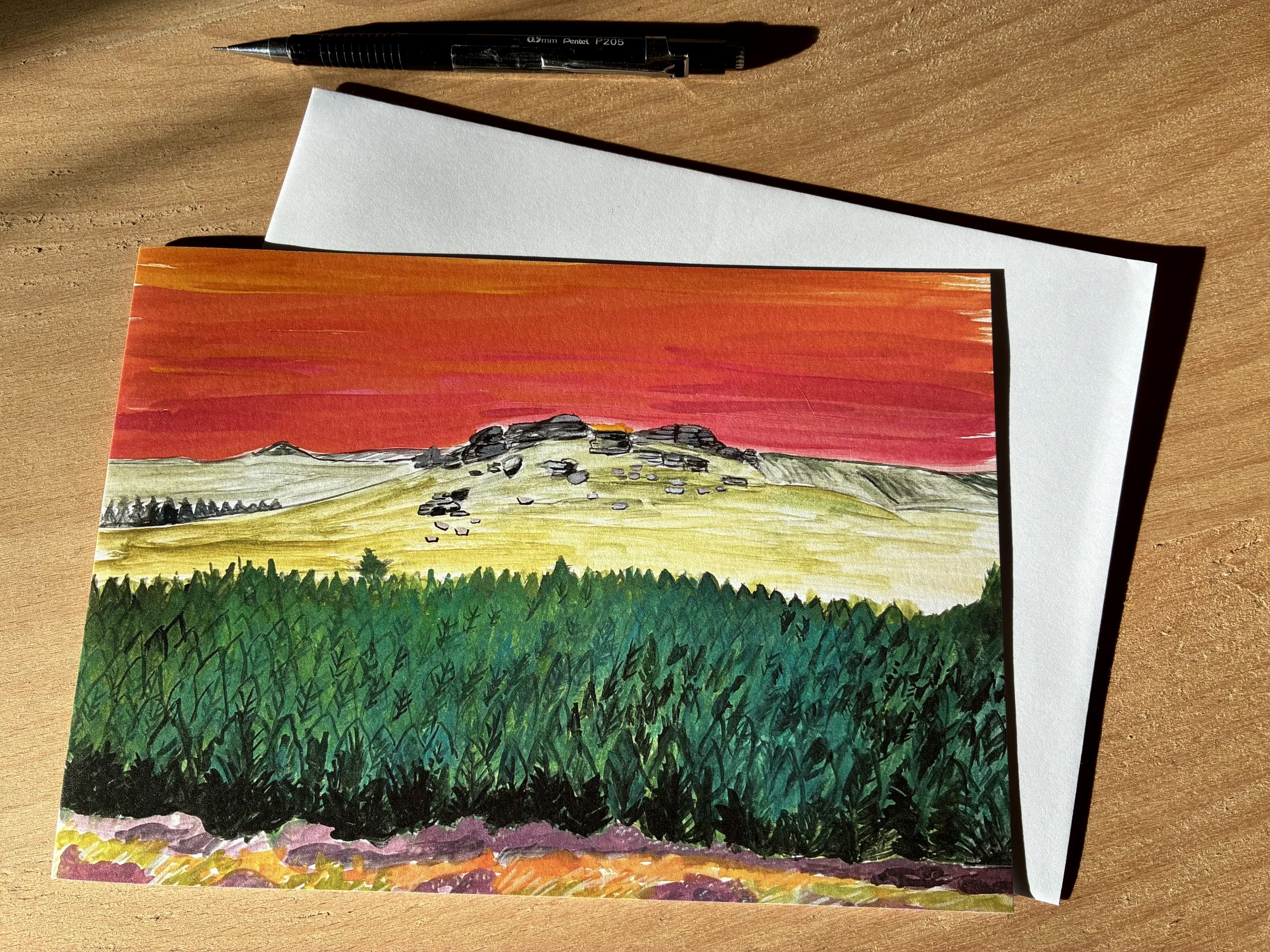 Bellever Tor greeting card - Image 2