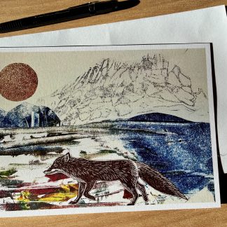 Moorland Fox greeting card