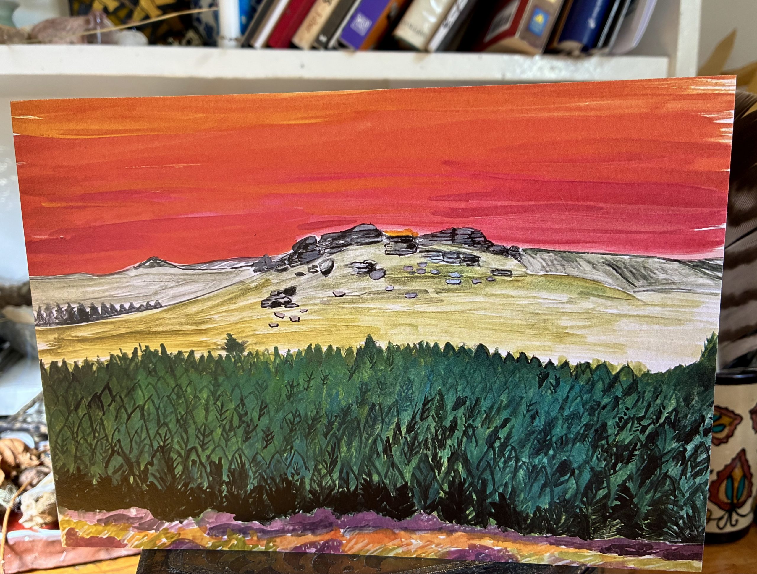 Bellever Tor greeting card