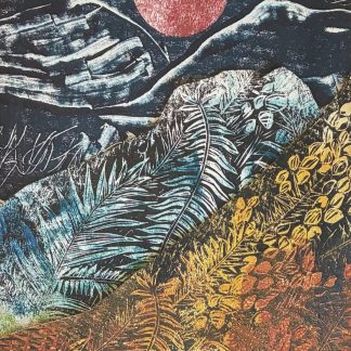 Before Dusk collage inkjet print