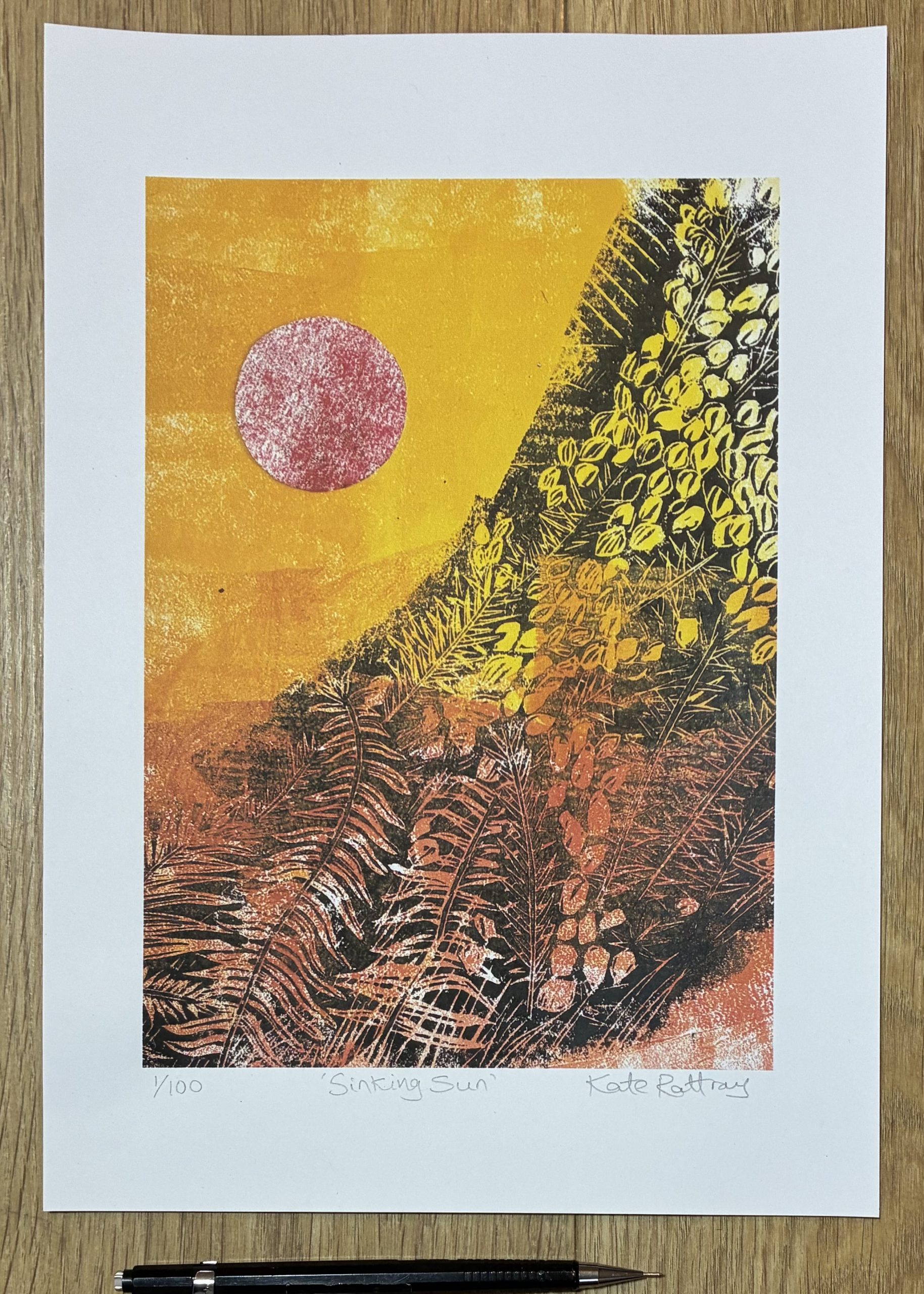 Sinking Sun collage inkjet print - Image 3