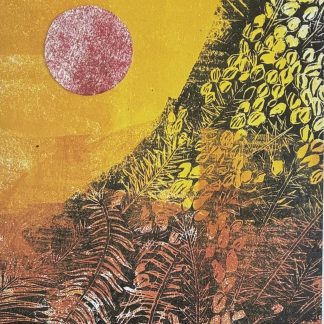 Sinking Sun collage inkjet print